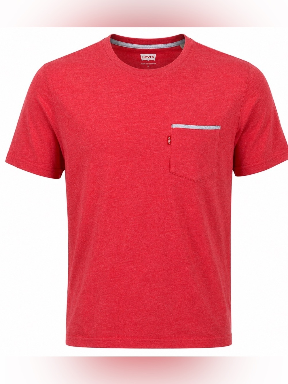 Levi’s Red Heather Pocket T Shirt Men’s Medium Short Sleeve Crewneck Tee